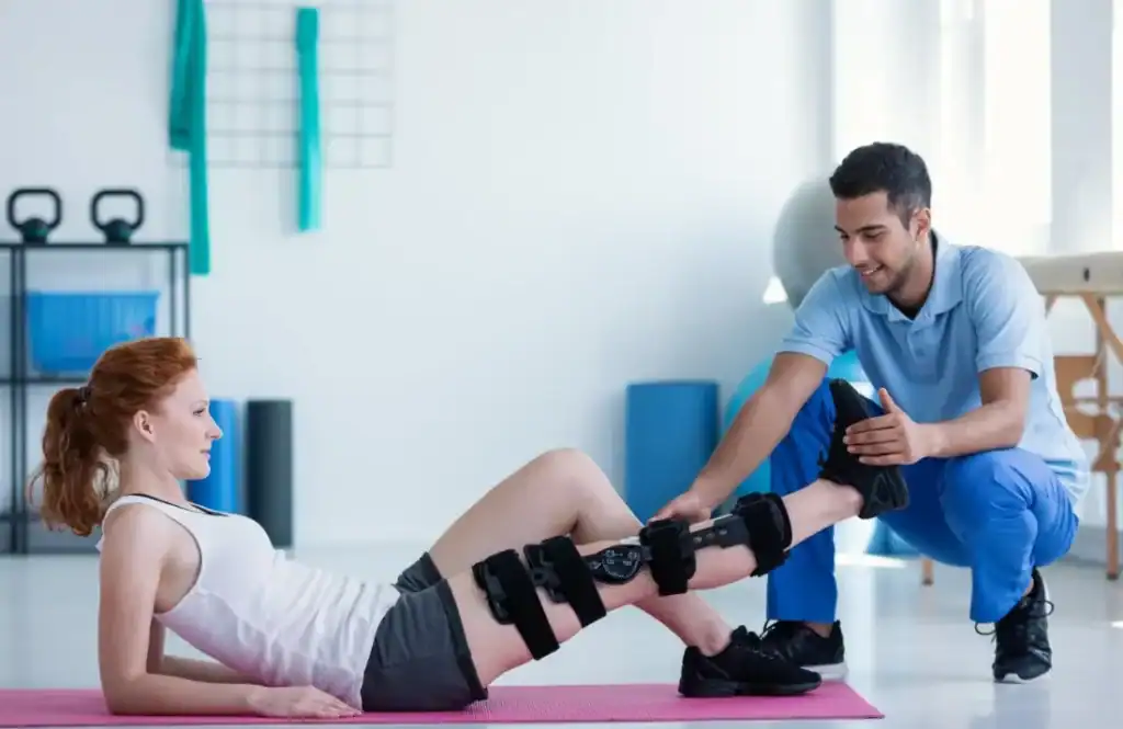 Debunking Meal Timing Myths: The Truth About Muscle Recovery 1 Woman having treatment to help muscle recovery Stowmarket after an injury